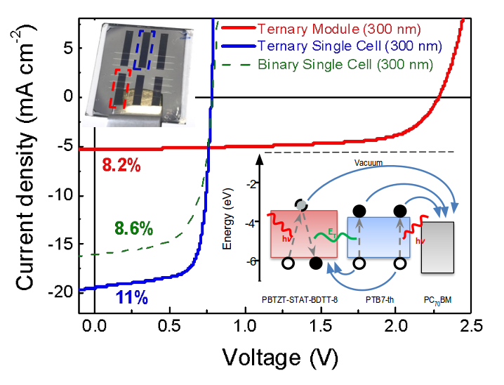 Towards entry "Paper on ternary sensitized modules with efficiencies exceeding 8 % in Energy & Environmental Science"